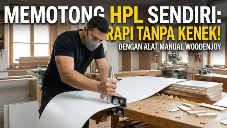 Cara Memotong HPL Sendiri Lembaran Besar Tanpa Kenek